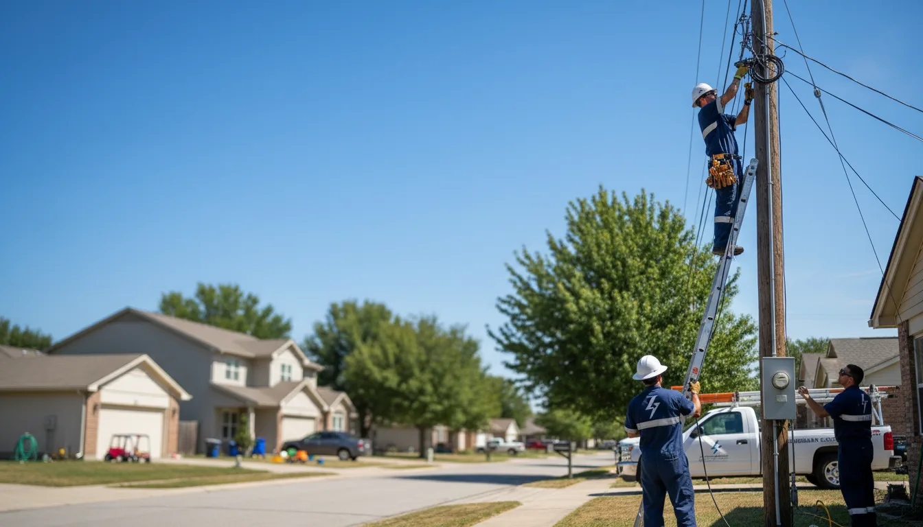 Residential electrician providing installation services in Oxbow, ME